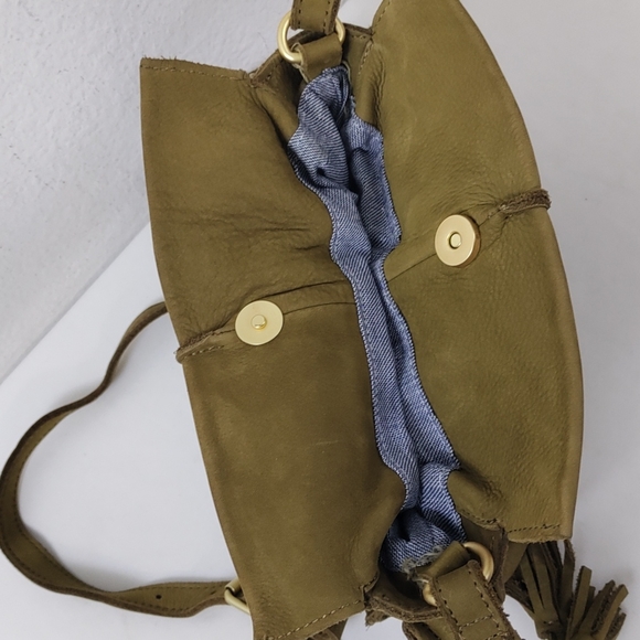 Anthropologie Tela Mini Crossbody by Miss Albright Luxe Nubuck Leather - Picture 12 of 12